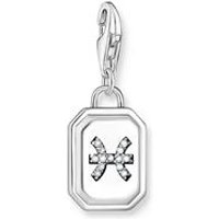 🦚 Fische Charm-Anhänger aus 925er Silber, Zirkoniasteine 🦚 Fische Charm-Anhänger aus 925er Silber, Zirkoniasteine