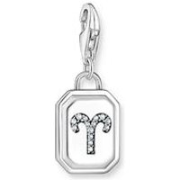 🦚 Charm-Anhänger Aries aus 925er Silber mit Zirkonia 🦚 Charm-Anhänger Aries aus 925er Silber mit Zirkonia