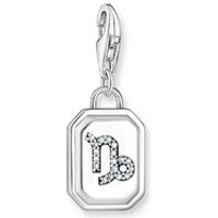 🦚 Steinbock Charm-Anhänger mit Zirkonia, Sterlingsilber 🦚 Steinbock Charm-Anhänger mit Zirkonia, Sterlingsilber