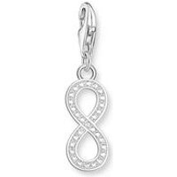 🦚 Charm-Anhänger Infinity aus 925er Silber mit Zirkonia 🦚 Charm-Anhänger Infinity aus 925er Silber mit Zirkonia