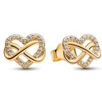 🦚 Damen Ohrstecker Sparkling Infinity Heart 🦚 Damen Ohrstecker Sparkling Infinity Heart