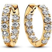 🦚 Damen Creolen Moments mit Zirkonia, vergoldet 🦚 Damen Creolen Moments mit Zirkonia, vergoldet