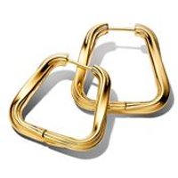 🦚 Rechteckige Damen Ohrringe Essence, IP Gold 🦚 Rechteckige Damen Ohrringe Essence, IP Gold