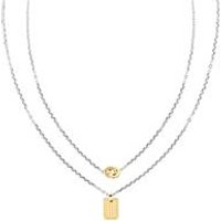 🦚 Layerkette für Damen aus Edelstahl, gravierbar 🦚 Layerkette für Damen aus Edelstahl, gravierbar