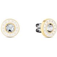 🦚 Ohrstecker mit Kristall, Emaille, Edelstahl, gold 🦚 Ohrstecker mit Kristall, Emaille, Edelstahl, gold