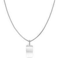 🦚 Damenkette mit ID Tag, Edelstahl, Kristalle, gravierbar 🦚 Damenkette mit ID Tag, Edelstahl, Kristalle, gravierbar