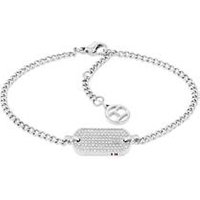 🦚 Armband für Damen mit ID Tag aus Edelstahl, Kristalle 🦚 Armband für Damen mit ID Tag aus Edelstahl, Kristalle