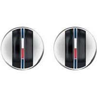 🦚 Manschettenknöpfe Dressed up aus Edelstahl mit Emaille 🦚 Manschettenknöpfe Dressed up aus Edelstahl mit Emaille