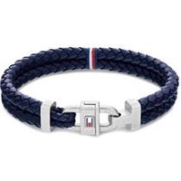 🦚 Dunkelblaues Herrenarmband aus Leder und Edelstahl 🦚 Dunkelblaues Herrenarmband aus Leder und Edelstahl