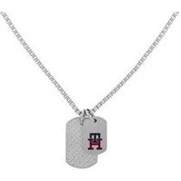 🦚 Dog Tag Gravurkette für Herren aus Edelstahl, Emaille 🦚 Dog Tag Gravurkette für Herren aus Edelstahl, Emaille