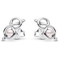 🦚 Ohrstecker für Damen Unendlichkeitsknoten, 925er Silber 🦚 Ohrstecker für Damen Unendlichkeitsknoten, 925er Silber