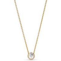 🦚 Halskette für Damen mit Zirkonia, IP Gold 🦚 Halskette für Damen mit Zirkonia, IP Gold