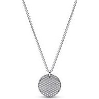 🦚 Kette Timeless Pavé für Damen, 925er Silber, gravierbar 🦚 Kette Timeless Pavé für Damen, 925er Silber, gravierbar