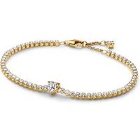 🦚 Timeless Herz Tennisarmband, IP Gold, Zirkonia 🦚 Timeless Herz Tennisarmband, IP Gold, Zirkonia