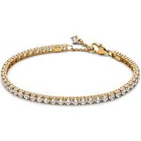 🦚 Moments Tennisarmband für Damen mit Zirkonia, vergoldet 🦚 Moments Tennisarmband für Damen mit Zirkonia, vergoldet