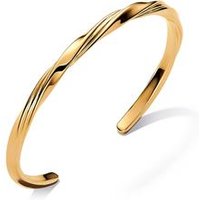 🦚 Verdrehter Damen Armreif, vergoldet, Essence 🦚 Verdrehter Damen Armreif, vergoldet, Essence