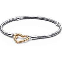 🦚 Moments Schlangenarmband Herz für Damen, bicolor 🦚 Moments Schlangenarmband Herz für Damen, bicolor