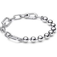 🦚 ME Metallperlen und Gliederkettenarmband, 925er Silber 🦚 ME Metallperlen und Gliederkettenarmband, 925er Silber