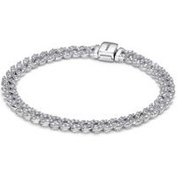 🦚 Gliederarmband für Damen Timeless Pavé, Sterlingsilber 🦚 Gliederarmband für Damen Timeless Pavé, Sterlingsilber