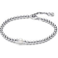 🦚 Kugelarmband aus Sterlingsilber mit Perle, Timeless 🦚 Kugelarmband aus Sterlingsilber mit Perle, Timeless