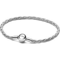 🦚 Moments Gedrehtes Schlangenarmband Damen, 925er Silber 🦚 Moments Gedrehtes Schlangenarmband Damen, 925er Silber