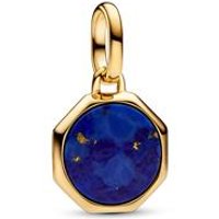 🦚 ME Medaillon, Lapis Lazuli (synth.) IP Gold, gravierbar 🦚 ME Medaillon, Lapis Lazuli (synth.) IP Gold, gravierbar