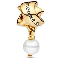 🦚 Perlen Slide-Charm Schleife Moments, IP Gold 🦚 Perlen Slide-Charm Schleife Moments, IP Gold