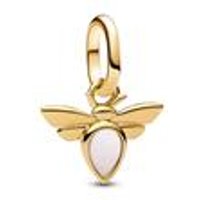 🦚 Mini-Charm-Anhänger Biene ME, IP Gold, Perlmutt 🦚 Mini-Charm-Anhänger Biene ME, IP Gold, Perlmutt