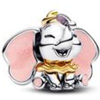 🦚 Disney Dumbo Slide-Charm aus 925er Silber mit Emaille 🦚 Disney Dumbo Slide-Charm aus 925er Silber mit Emaille