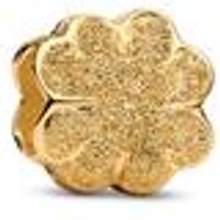 🦚 Mini-Charm Kleeblatt für Damen, vergoldet 🦚 Mini-Charm Kleeblatt für Damen, vergoldet