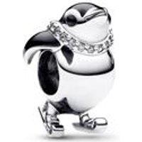 🦚 Charm Moments Ski-Pinguin, Sterlingsilber, Emaille 🦚 Charm Moments Ski-Pinguin, Sterlingsilber, Emaille