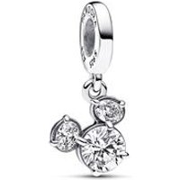 🦚 Disney Charm-Anhänger Mickey Silhouette, 925er Silber 🦚 Disney Charm-Anhänger Mickey Silhouette, 925er Silber