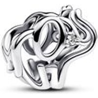 🦚 Elefant Charm aus 925er Silber, Zirkonia, Moments 🦚 Elefant Charm aus 925er Silber, Zirkonia, Moments