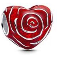 🦚 Moments Slide-Charm Herz Rose, Sterlingsilber 🦚 Moments Slide-Charm Herz Rose, Sterlingsilber