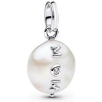🦚 Barocke Süßwasserzuchtperle Anhänger Mum, 925er Silber 🦚 Barocke Süßwasserzuchtperle Anhänger Mum, 925er Silber