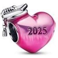 🦚 Herz Slide-Charm Abschluss 2025, 925er Silber, Moments 🦚 Herz Slide-Charm Abschluss 2025, 925er Silber, Moments