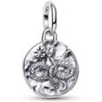 🦚 Schlange Charm-Anhänger, 925er Silber, Talisman 🦚 Schlange Charm-Anhänger, 925er Silber, Talisman