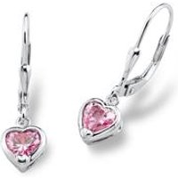 🦚 Herz Ohrhänger aus Sterlingsilber mit Zirkonia 🦚 Herz Ohrhänger aus Sterlingsilber mit Zirkonia