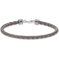 🦚 Graues Lederarmband mit Sterlingsilber 🦚 Graues Lederarmband mit Sterlingsilber