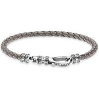 🦚 Graues Lederarmband mit 925er Sterlingsilber 🦚 Graues Lederarmband mit 925er Sterlingsilber