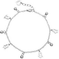 🦚 Fußkette aus Edelstahl mit Herzen 🦚 Fußkette aus Edelstahl mit Herzen
