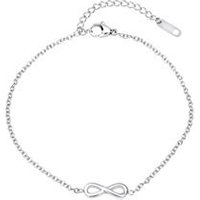 🦚 Fußkette aus Edelstahl mit Infinity-Zeichen 🦚 Fußkette aus Edelstahl mit Infinity-Zeichen