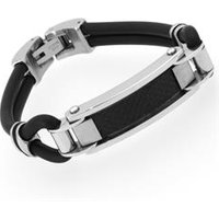 🦚 Kautschuk Armband Edelstahl & Carbon Elemente 🦚 Kautschuk Armband Edelstahl & Carbon Elemente