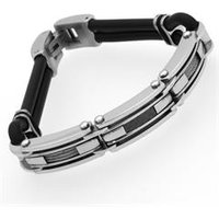 🦚 Kautschuk Armband Stahlseil & Carbon Elemente 🦚 Kautschuk Armband Stahlseil & Carbon Elemente
