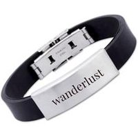 🦚 Kautschuk Armband Stahlplatte inkl. Lasergravur 🦚 Kautschuk Armband Stahlplatte inkl. Lasergravur