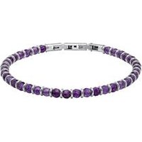 🦚 Armband aus Edelstahl mit lila Perlen 🦚 Armband aus Edelstahl mit lila Perlen