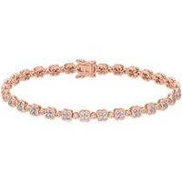 🦚 Damenarmband aus Roségold mit Diamanten 🦚 Damenarmband aus Roségold mit Diamanten