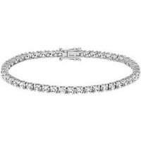 🦚 Rivière-Armband, lab grown Diamanten, Weißgold, Platin 🦚 Rivière-Armband, lab grown Diamanten, Weißgold, Platin