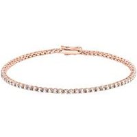 🦚 Roségoldenes Tennisarmband mit Diamanten 🦚 Roségoldenes Tennisarmband mit Diamanten