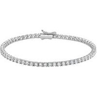 🦚 Diamant-Tennisarmband aus Weißgold oder Platin 🦚 Diamant-Tennisarmband aus Weißgold oder Platin